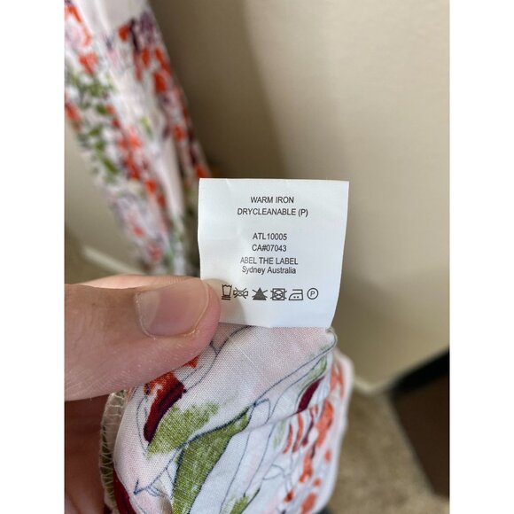 Abel The Label Womens Floral Print Maxi Dress L Lightweight Rayon Sleeveless NEW - Picture 6 of 10
